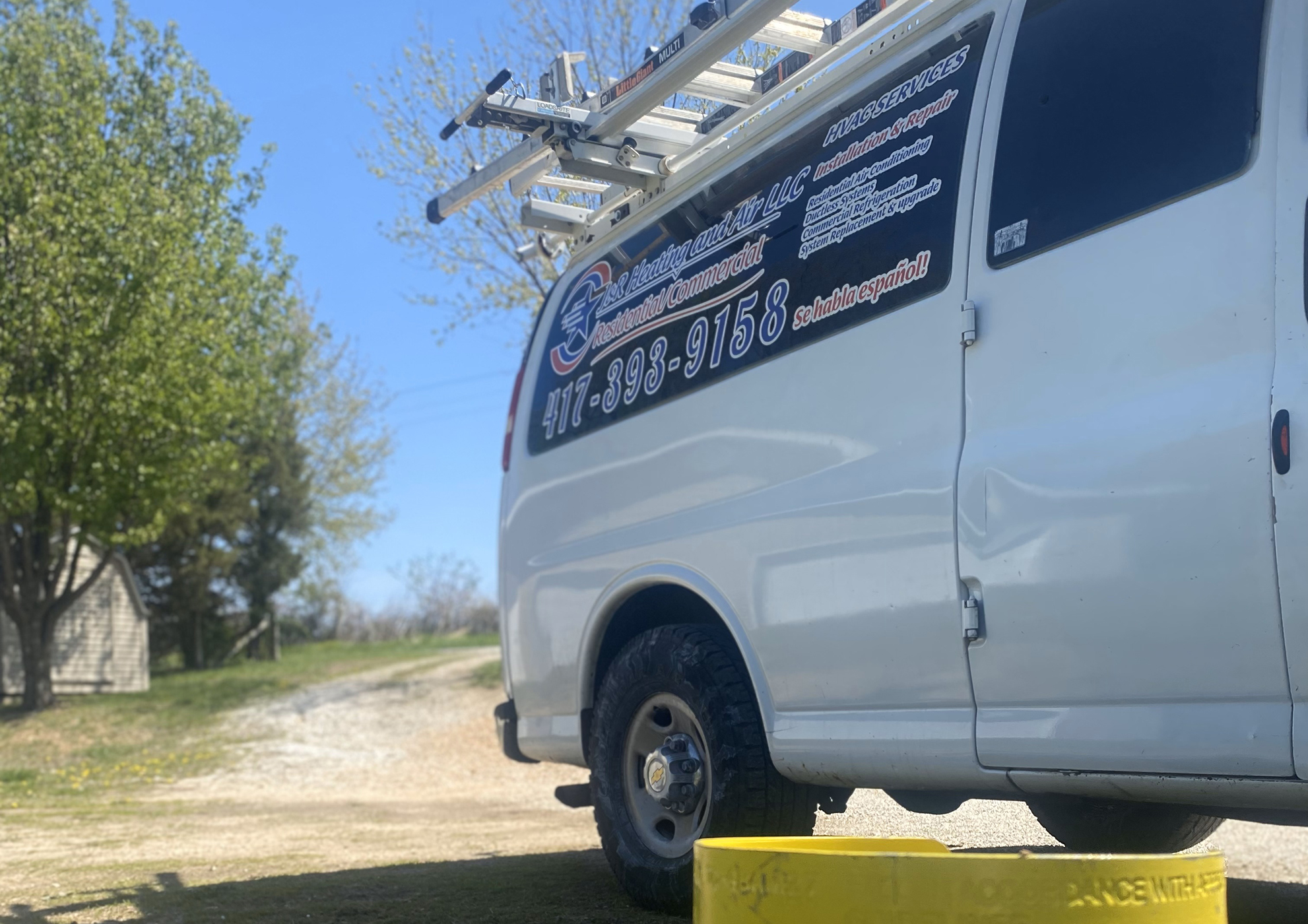 A/C Unit being installed